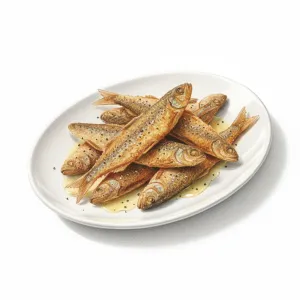 Pan-fried vendace