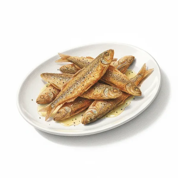 Pan-fried vendace