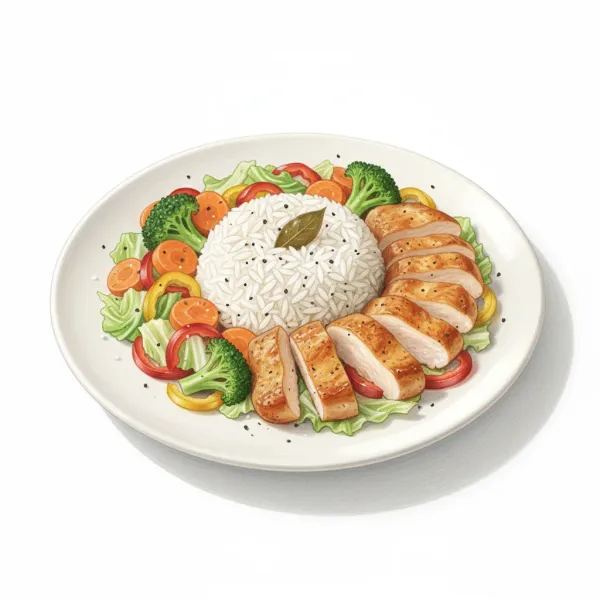Chicken with Rice and Vegetables