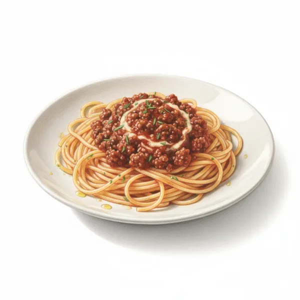 Spaghetti and Ground Meat Sauce