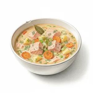 Salmon soup